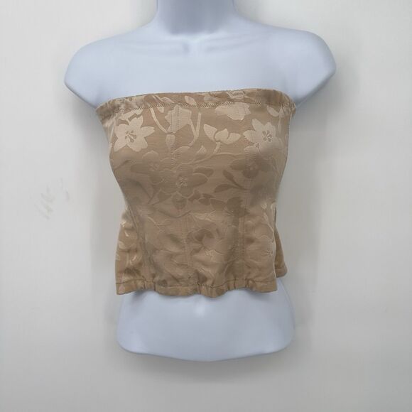 Frederick's of Hollywood Other - Vintage Frederick's Of Hollywood Corset Bustier Strapless Pink Lace Trimmed S